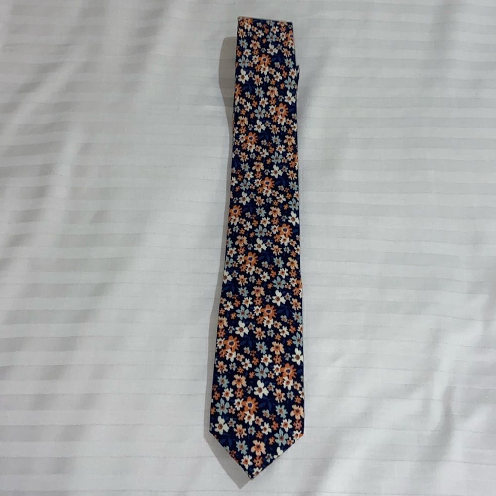 Pierre Cardin Flower Floral Skinny Tie